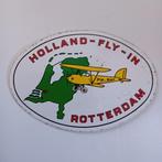 Mooie oude sticker.  Holland-Fly-In.   Rotterdam., Verzamelen, Stickers, Ophalen of Verzenden, Zo goed als nieuw, Overige typen