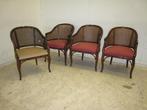 Set van 4 faux bamboo stoelen, Niet ingevuld, Gebruikt, Niet ingevuld, Niet ingevuld