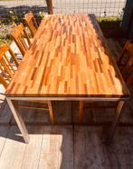 Prachtige houten tafel! Goede kwaliteit!, Antiek en Kunst, Ophalen