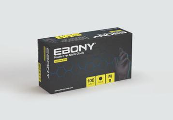 EBONY - Superhandschoen zwarte nitril - Extra dik - Maat M beschikbaar voor biedingen
