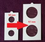 Hartberger munthouders 67x67 mm (groot formaat), Postzegels en Munten, Munten en Bankbiljetten | Toebehoren, Ophalen of Verzenden