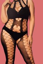 Prachtige net body met open rug - Mt 34/46, Zwarte body/catsuit, Ophalen of Verzenden, Zwart, Body of Korset
