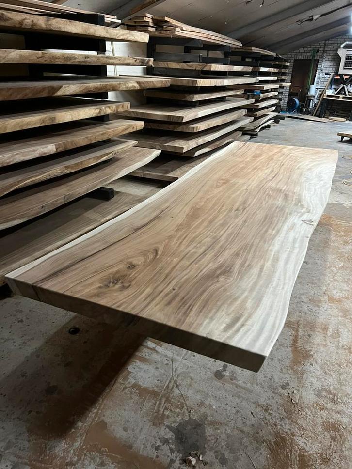 Boomstamtafel 350 x 110 x 8cm (67), Huis en Inrichting, Tafels | Eettafels, Nieuw, 100 tot 150 cm, 200 cm of meer, Vijf personen of meer