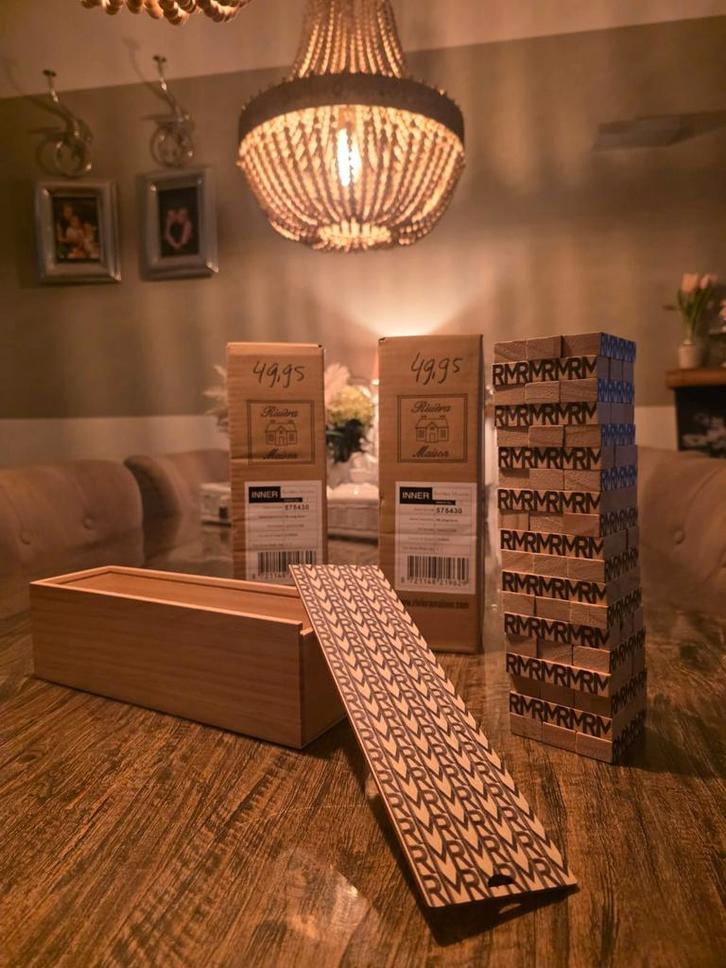 Rivièra Maison Riviera stacking sculptuur / jenga spel, Huis en Inrichting, Woonaccessoires | Overige, Nieuw, Ophalen of Verzenden