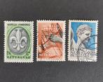 nvph 293 - 295 gestempeld Wereld Jamboree 1937, Postzegels en Munten, Postzegels | Nederland, Verzenden, T/m 1940, Gestempeld