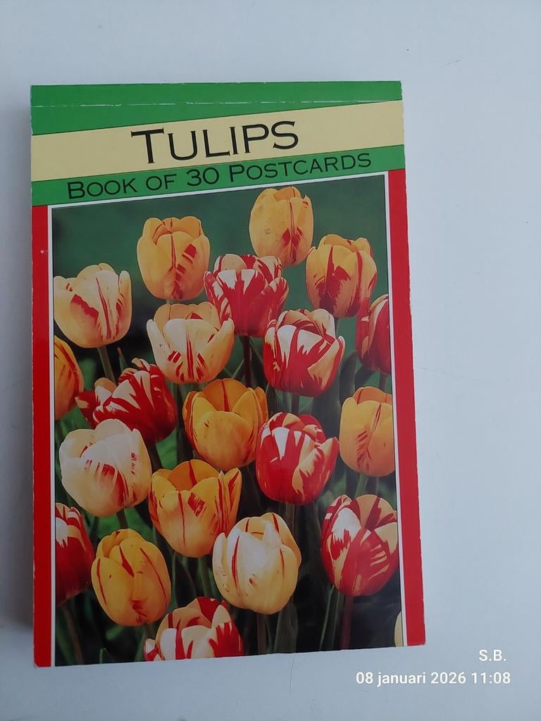 Tulpen Ansichtkaarten Boek, Verzenden, 1980 tot heden, Ongelopen, Overige thema's