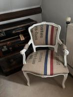Brocante stoel met postzak bekleding, Antiek en Kunst, Ophalen of Verzenden