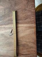 Horloge bandje rekbandje goudkleur, Staal, Polshorloge, Zo goed als nieuw, Ophalen