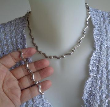 zilveren set KETTING + ARMBAND [291] beschikbaar voor biedingen