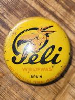 Vintage Teli Wrijfwas Blikje, Ophalen of Verzenden, Gebruikt, Tabaksdoos of Verpakking