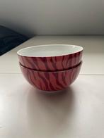 2 Schalen Fabienne Chapot zebraprint, Ophalen of Verzenden, Nieuw, Overige stijlen, Schaal of Schalen