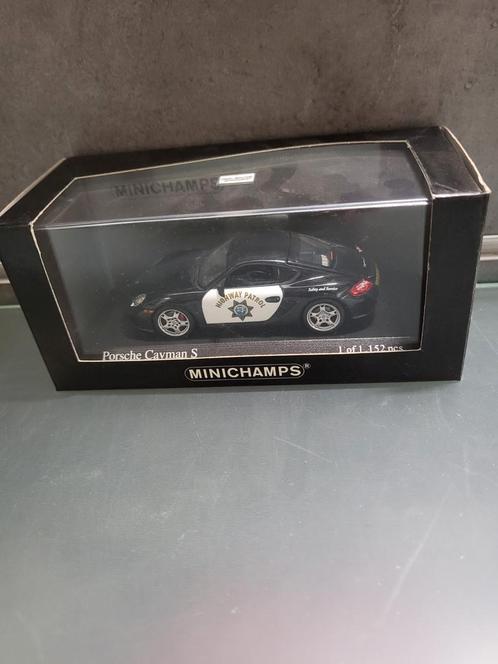 Minichamps Porsche Cayman S Highway Patrol Nieuw, Hobby en Vrije tijd, Modelauto's | 1:18, Nieuw, Auto, MiniChamps, Ophalen of Verzenden