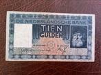 Tien gulden 1936 grijsaard, Ophalen of Verzenden, 10 gulden, Los biljet