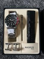 Madison Heren horloge set, Ophalen of Verzenden, Nieuw, Staal, Overige merken
