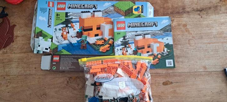 21178 Minecraft The fox lodge, Kinderen en Baby's, Speelgoed | Duplo en Lego, Zo goed als nieuw, Ophalen of Verzenden