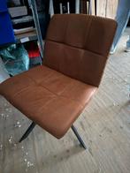 Fauteuil 2 stuks cognac kleur, Huis en Inrichting, Fauteuils, Ophalen, Zo goed als nieuw, 75 tot 100 cm