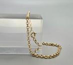 Gouden vintage jasseron schakel armband. 2026/134., ., Ophalen of Verzenden, Zo goed als nieuw, .
