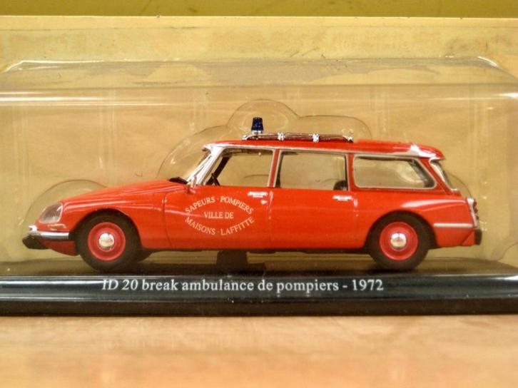 Citroen ID 20 break Brandweer ambulance 1972 DS Coll. 1:43, Hobby en Vrije tijd, Modelauto's | 1:43, Nieuw, Auto, Overige merken