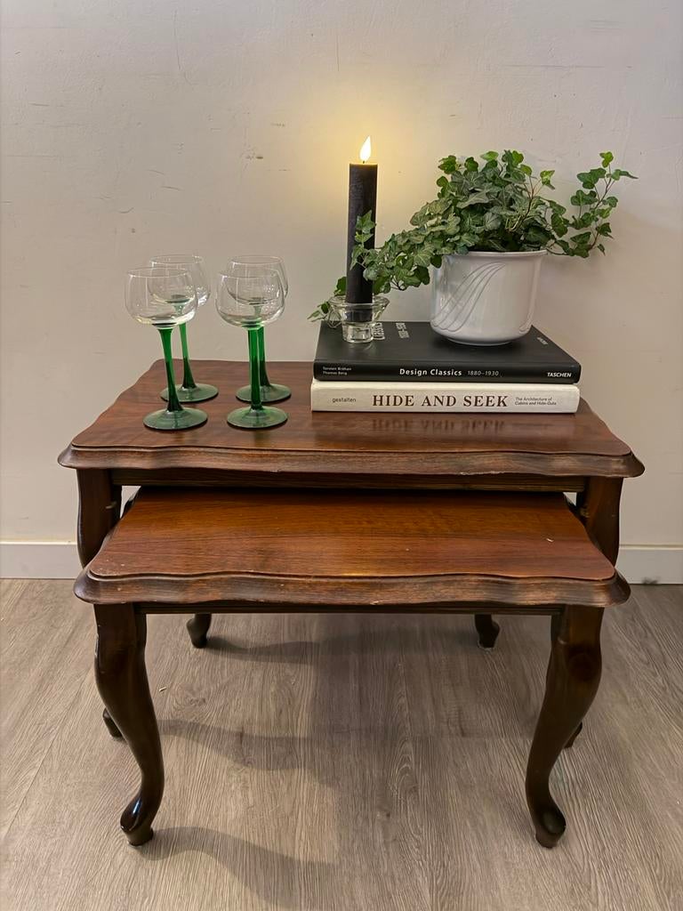 Set van 2 queen ann bijzettafeltjes, Antiek en Kunst, Ophalen of Verzenden