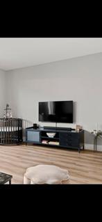 Modern zwart tv-meubel met opbergruimte, Ophalen, Gebruikt, 150 tot 200 cm, Minder dan 100 cm