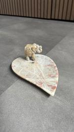 Stenen wierookhouder met olifant – speksteen wierookbrander, ., Ophalen of Verzenden, Zo goed als nieuw, .