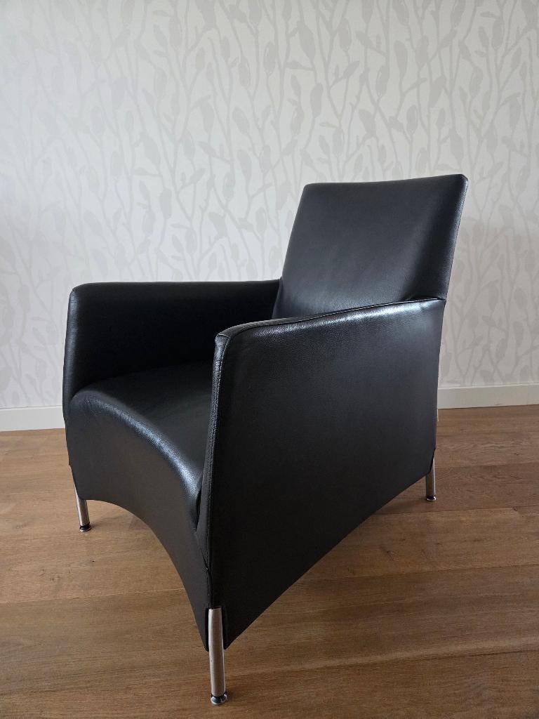 Moderne fauteuils Bert Plantagie, Huis en Inrichting, Fauteuils, Ophalen, 75 tot 100 cm, Leer, 50 tot 75 cm