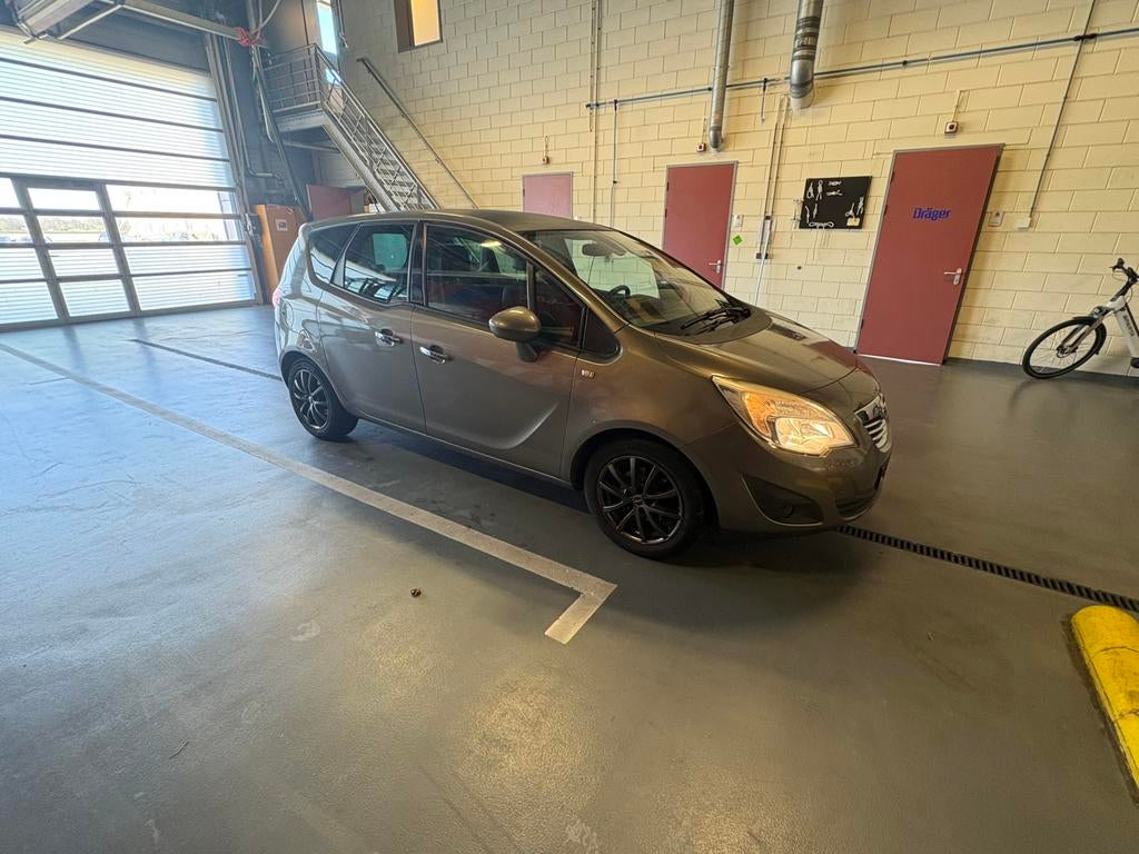 Opel Meriva 1.4 Turbo 88KW 2010 grijs, Auto's, Voorwielaandrijving, 680 kg, 4 cilinders, Leder en Stof