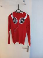 langarm truitje rode met koptelefoon 158/164, Kinderen en Baby's, Kinderkleding | Maat 158, Ophalen of Verzenden, Zo goed als nieuw