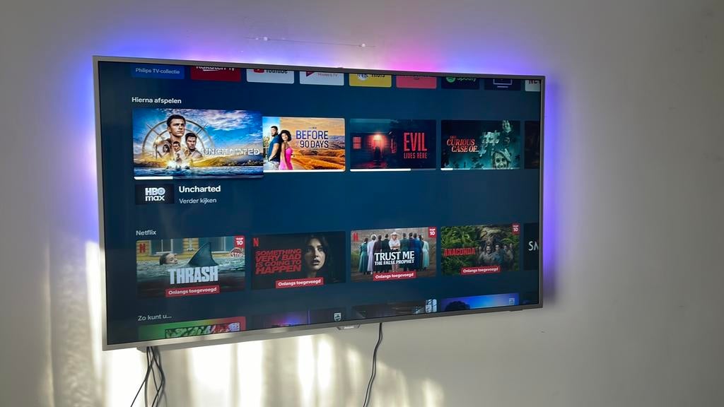 philips tv ambilight 55 inch, Audio, Tv en Foto, Televisies, Ophalen of Verzenden, Zo goed als nieuw