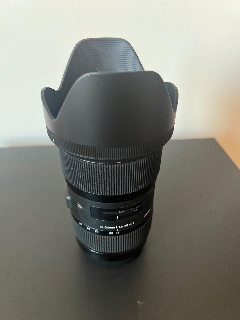 Sigma 18-35mm F/1.8 DC HSM Art EF-mount, Ophalen, Zo goed als nieuw, Standaardlens, Zoom