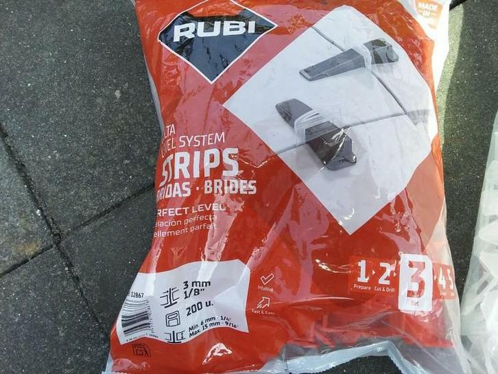 Rubi Nivelleersysteem voor tegels - Clips, Doe-het-zelf en Verbouw, Tegels, Ophalen, Overige materialen, Wandtegels, Nieuw