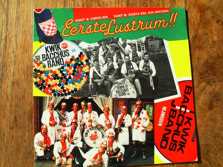 Single (1988) Kwik Bacchus band - Carolien (Touché), Cd's en Dvd's, Vinyl Singles, Gebruikt, Single, Nederlandstalig, 7 inch, Ophalen of Verzenden