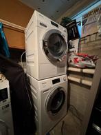 Miele Wasmachine W1 Excellence & Droger T1 SteamFinish, Witgoed en Apparatuur, 8 tot 10 kg, Ophalen, Zo goed als nieuw, 85 tot 90 cm