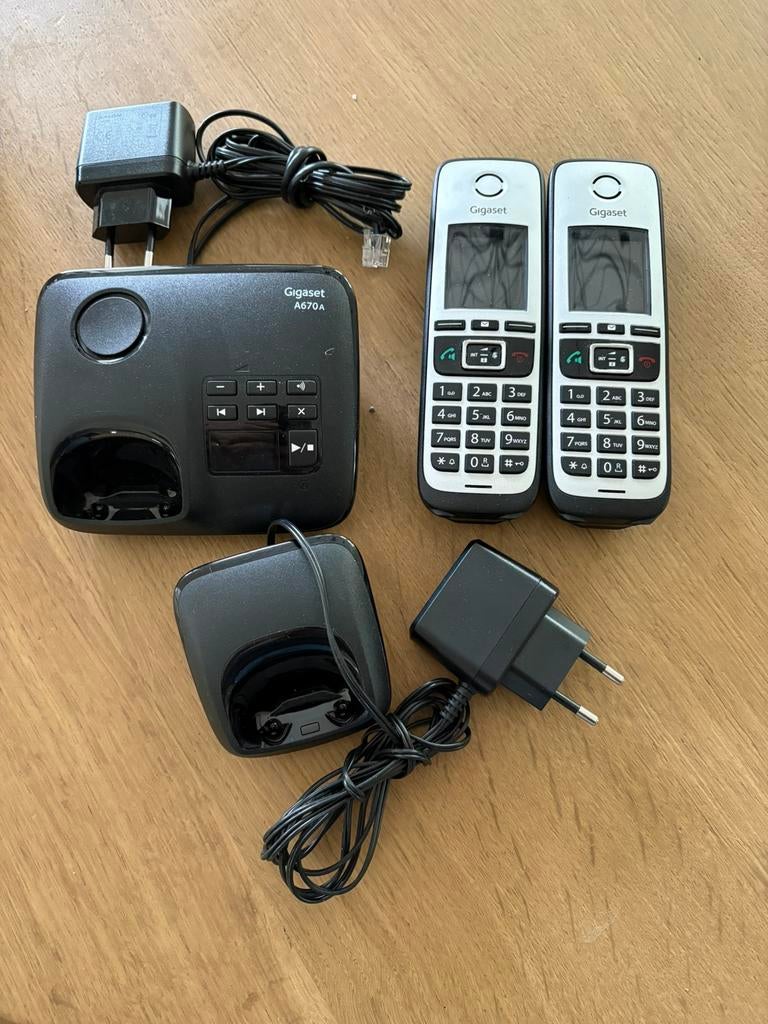 Gigaset DECT telefoon, Ophalen of Verzenden, Zo goed als nieuw, 2 handsets