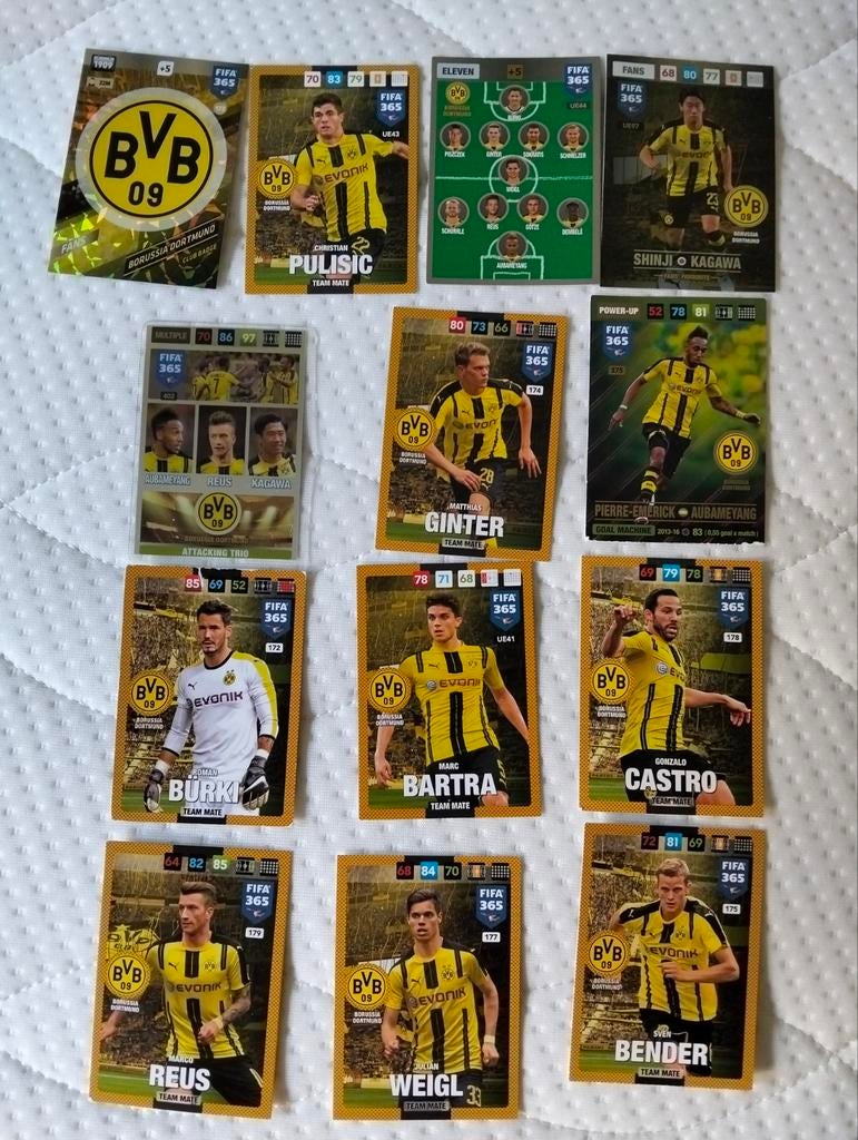 Voetbalplaatjes FIFA 365 - Borussia Dortmund (BVB 09), Verzamelen, Sportartikelen en Voetbal, Ophalen of Verzenden, Gebruikt, Buitenlandse clubs