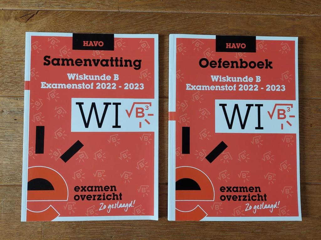 Samenvatting en oefenboek Wiskunde B HAVO ExamenOverzicht NW, Boeken, Ophalen of Verzenden, ExamenOverzicht, Wiskunde B, HAVO