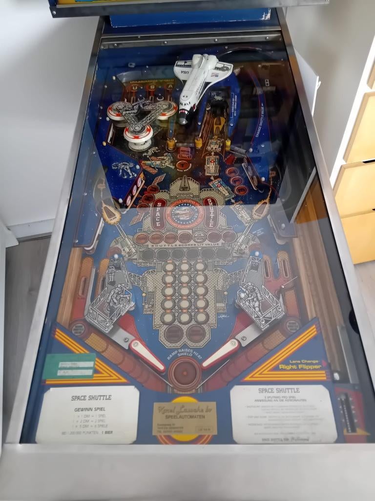 flipperkast Williams Space shuttle, Verzamelen, Ophalen, Gebruikt, Mechanisch, Williams