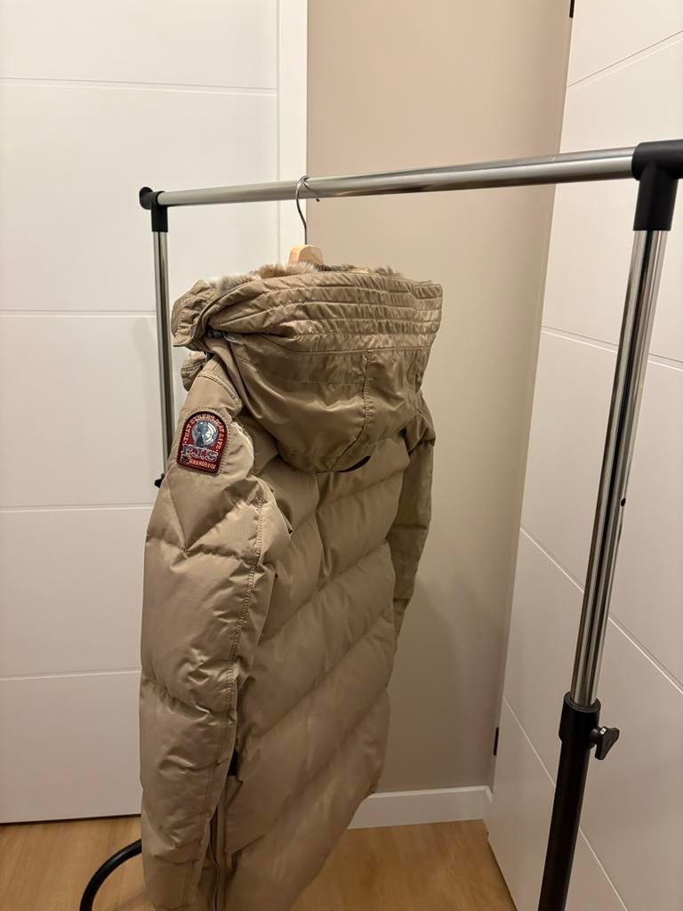 Originele parajumpers long bear jas, beige, maat XS z.g.a.n., Ophalen of Verzenden, Zo goed als nieuw, Maat 34 (XS) of kleiner