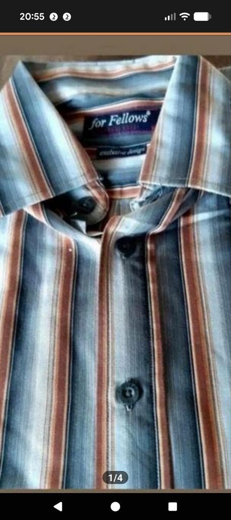 For  Fellows heren overhemd en Stockholm Basic, Ophalen, Nieuw, Wit