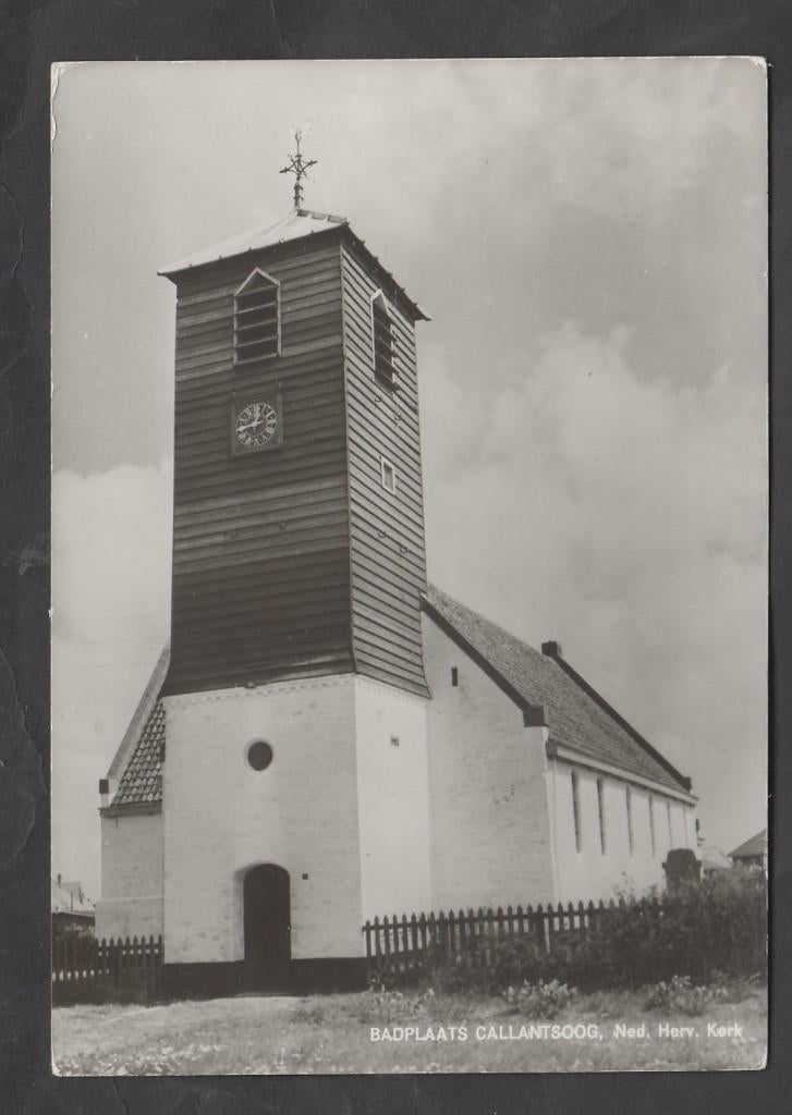 Badplaats Callantsoog NH Kerk  Gelopen 1973, Ophalen of Verzenden, 1960 tot 1980, Gelopen, Noord-Holland