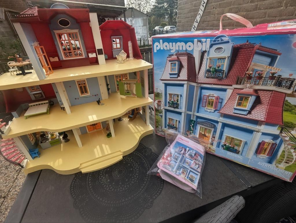 Playmobil herenhuis met werkende deurbel nu voor maar €55,-!, Ophalen of Verzenden, Gebruikt, Complete set
