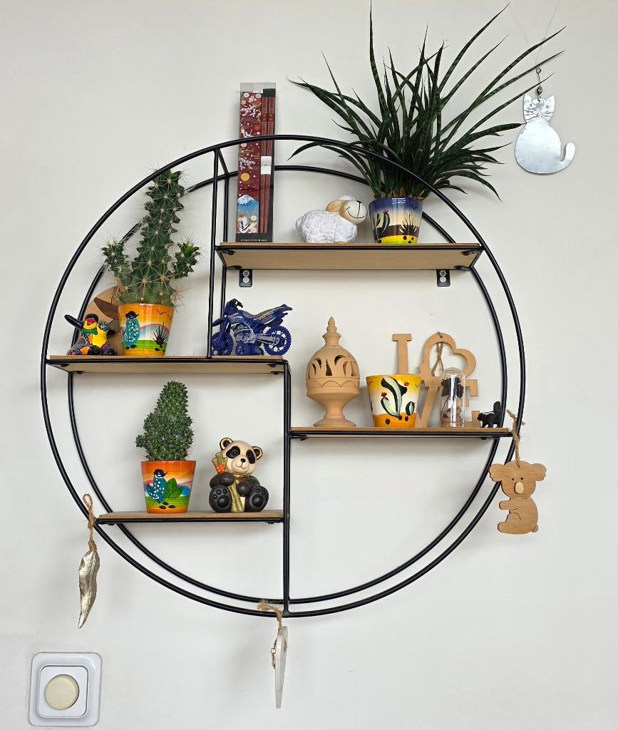 Ronde wandplank, Huis en Inrichting, Woonaccessoires | Wandplanken en Boekenplanken, Ophalen, Zo goed als nieuw