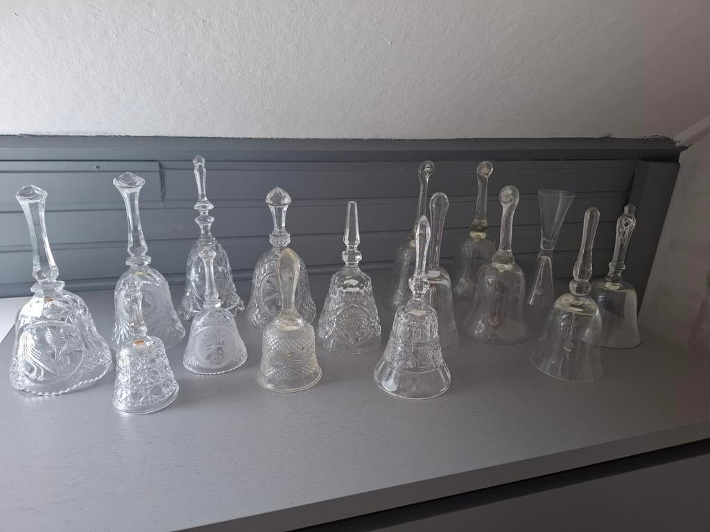 Glazen tafelbellen, Antiek en Kunst, Ophalen of Verzenden