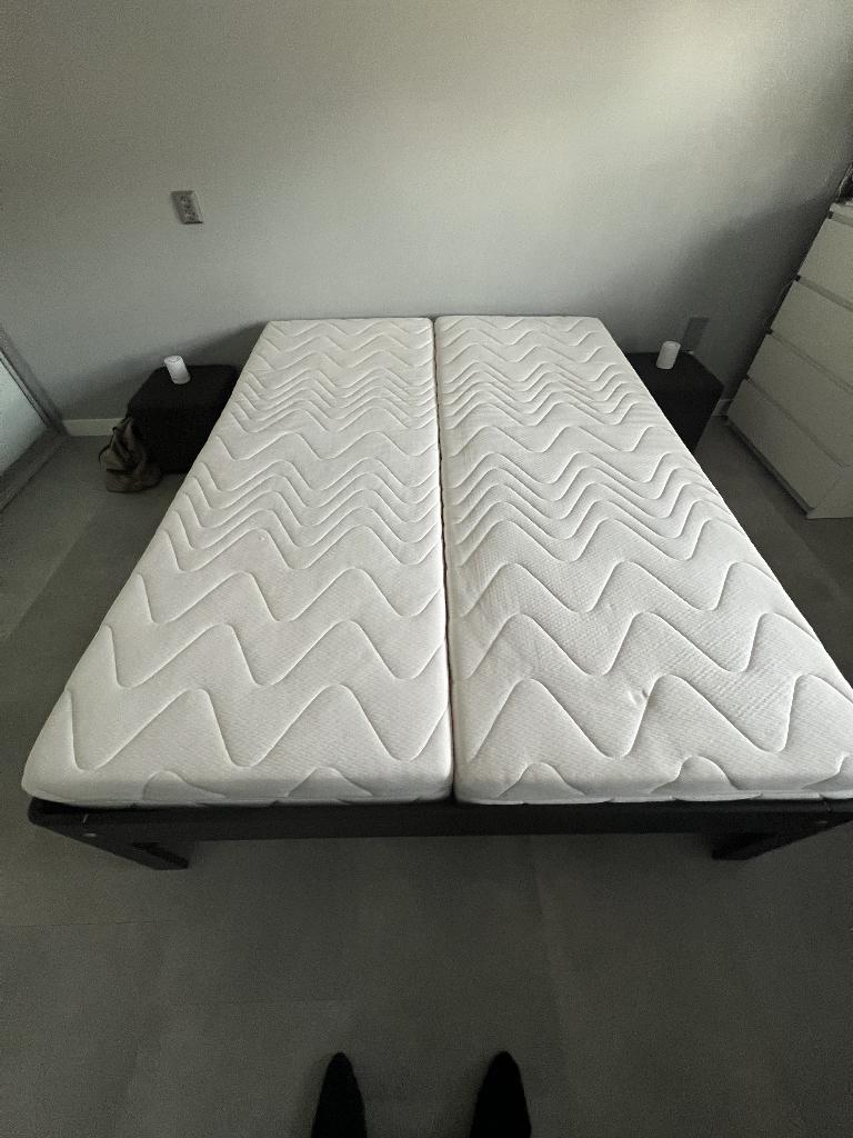 auping bed 160x210, Huis en Inrichting, Slaapkamer | Bedden, Ophalen, Gebruikt, Tweepersoons, 160 cm