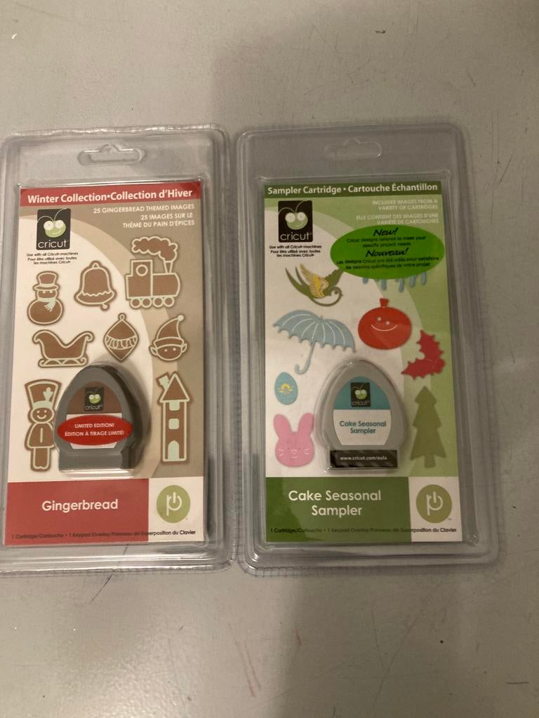 Cricut cartridges Gingerbread en Cake seasonal sampler, Hobby en Vrije tijd, Scrapbooking, Ophalen of Verzenden, Nieuw, Cartridge