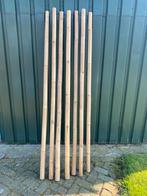Bamboe palen - 7 stuks, 210 cm lang/6 cm rond, Tuin en Terras, Palen, Balken en Planken, Ophalen, Gebruikt, 180 tot 250 cm, Palen
