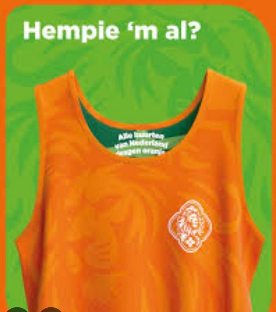 Oranje buurthempie Nederland (2x) ook als tas te gebruiken, Ophalen of Verzenden, Zo goed als nieuw, Overige typen, Oranje of Koningsdag