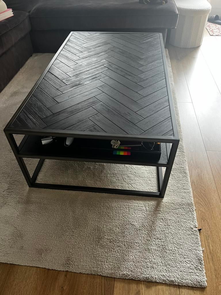 Salontafel zwart, Huis en Inrichting, Tafels | Salontafels, Ophalen, 100 tot 150 cm, 50 tot 100 cm, Zo goed als nieuw