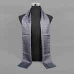 Grijze zijde heren sjaal (kravat sjieke das), Verzenden, Nieuw, Overige maten, Sjaal