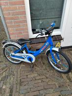 Blauwe 18 inch Puky kknderfiets jongensfiets voetbalprint, Ophalen, Zo goed als nieuw, 16 tot 20 inch
